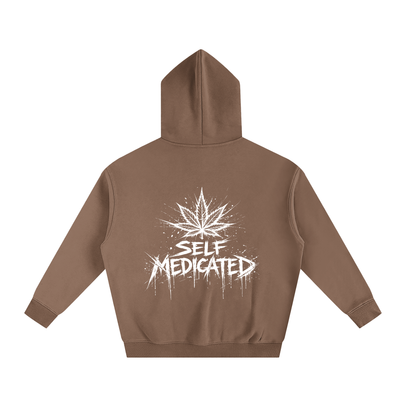 Oversize Fleeced Hoodie | Self Medicated