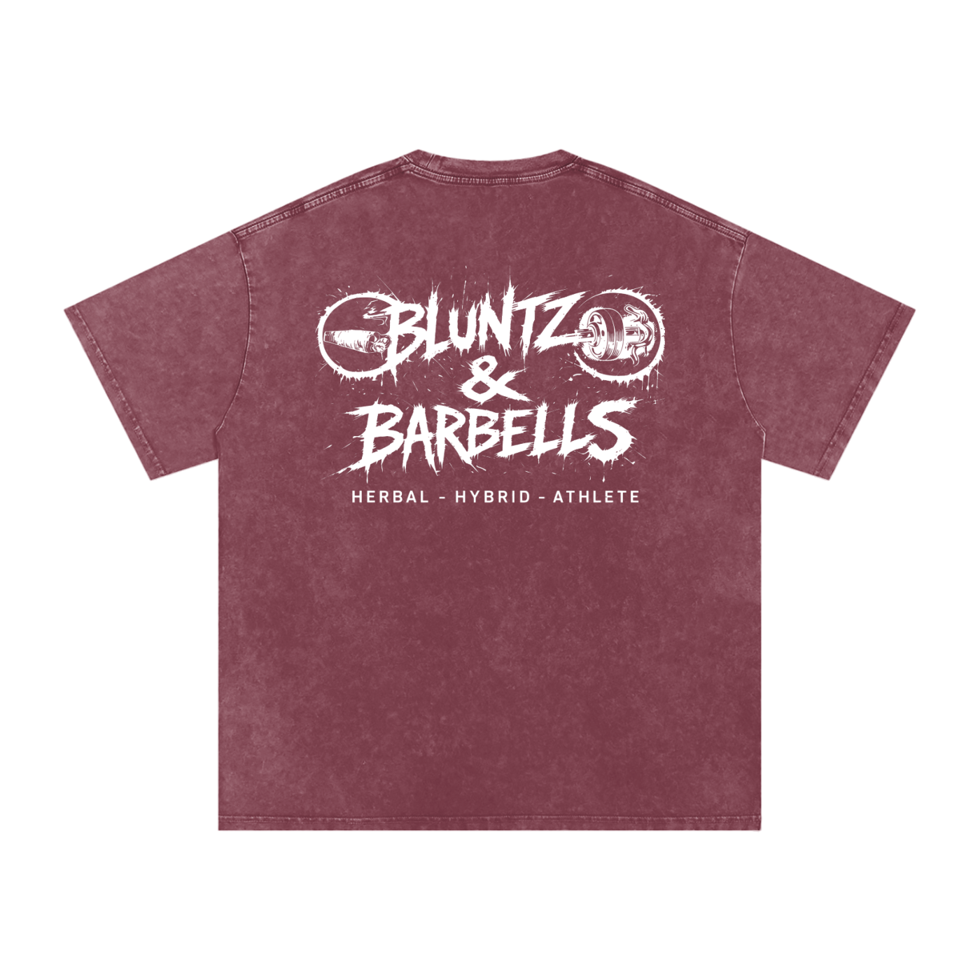 Snow Washed Oversized Cotton T-Shirt | Bluntz & Barbells