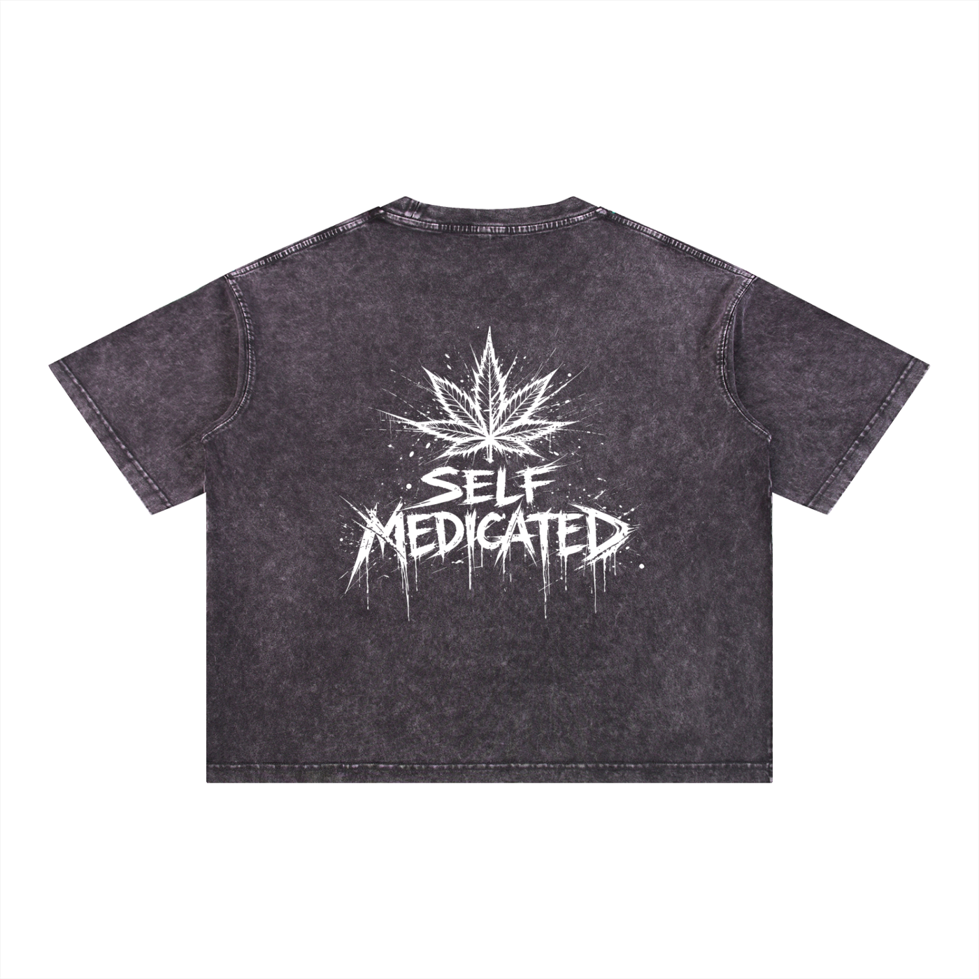 Mineral Wash Boxy Cotton T-Shirt | Self Medicated