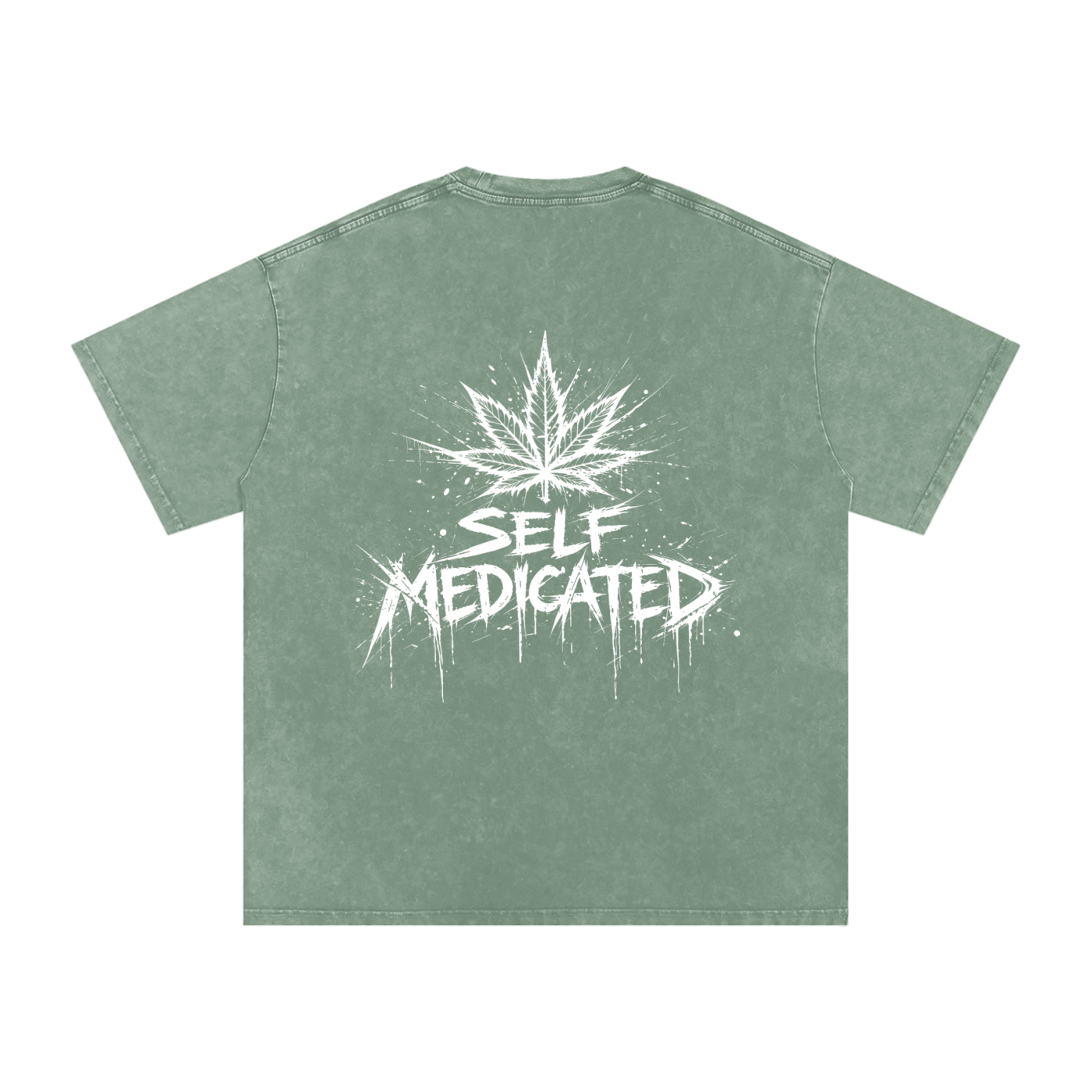 Snow Washed Oversized Cotton T-Shirt | Self Medicated