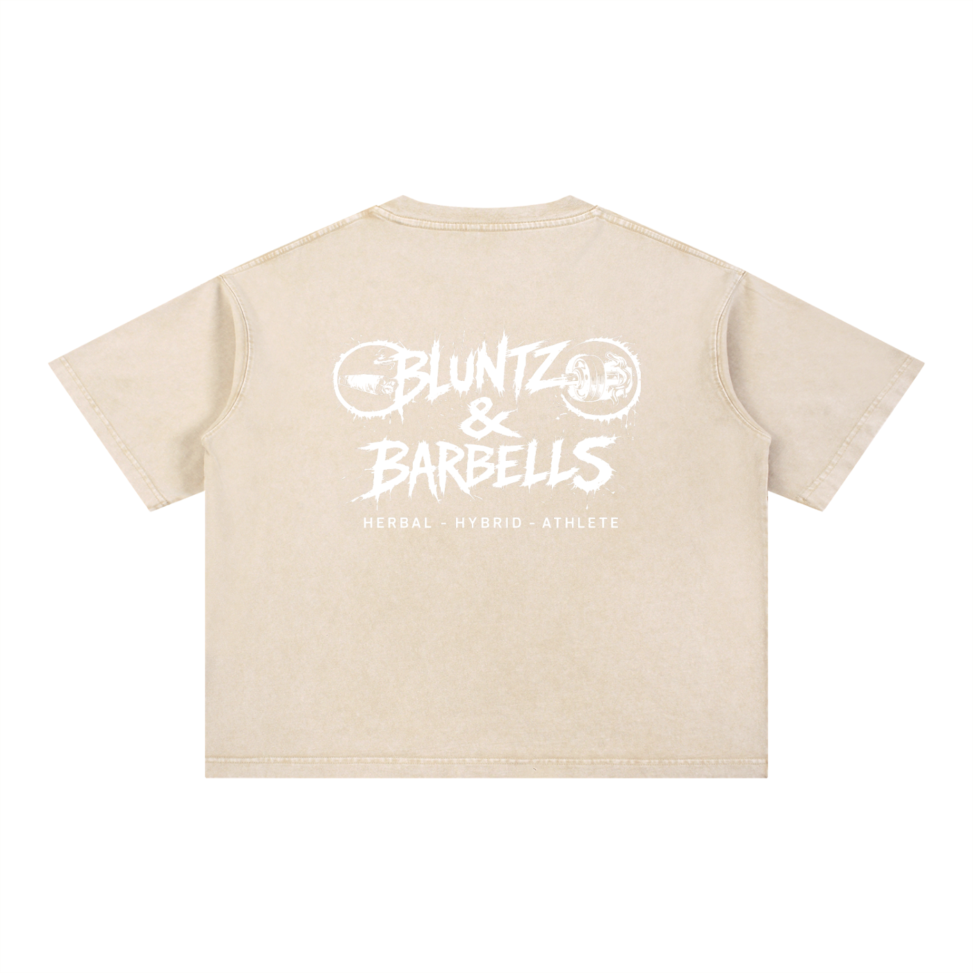 Mineral Wash Boxy Cotton T-Shirt | Bluntz & Barbells