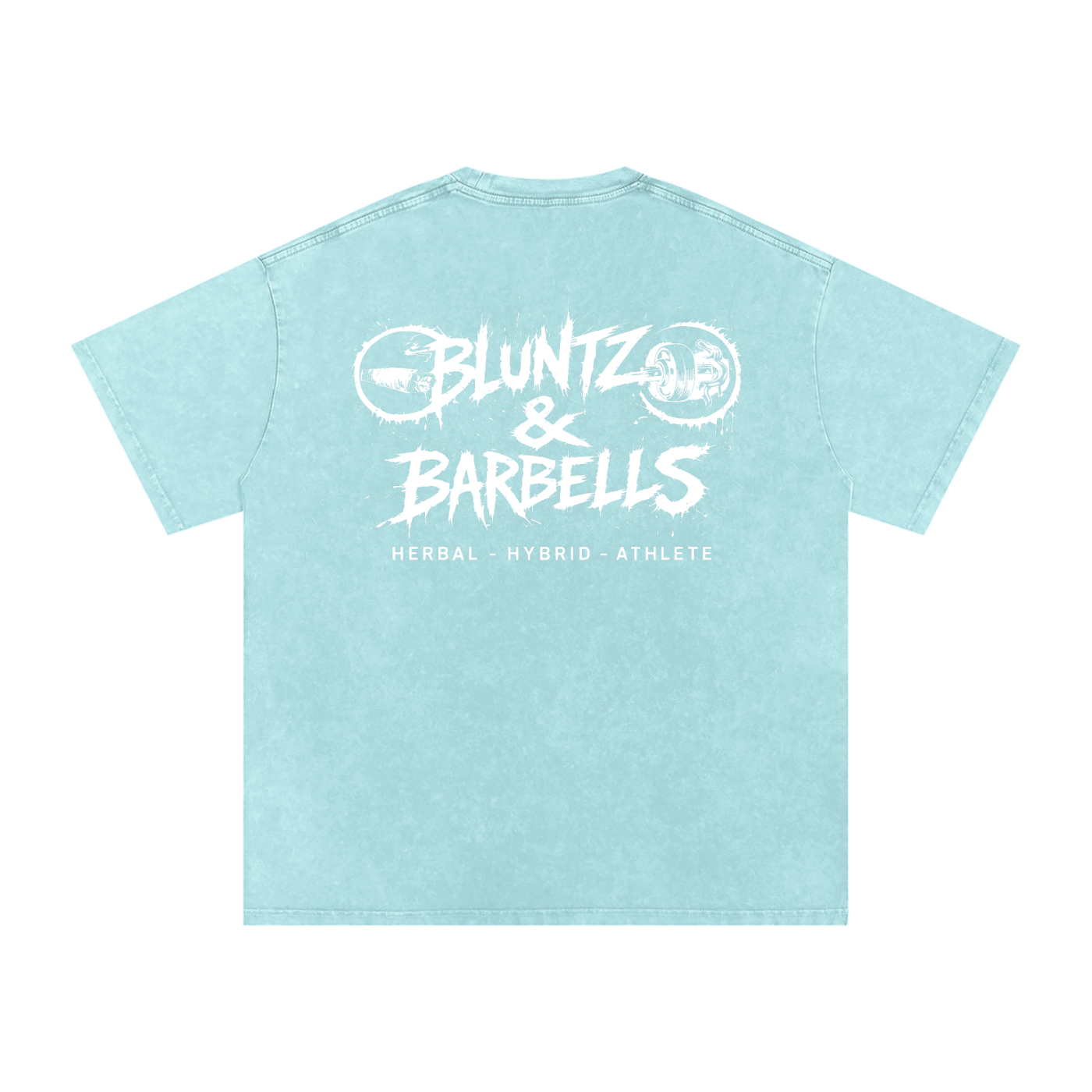 Snow Washed Oversized Cotton T-Shirt | Bluntz & Barbells