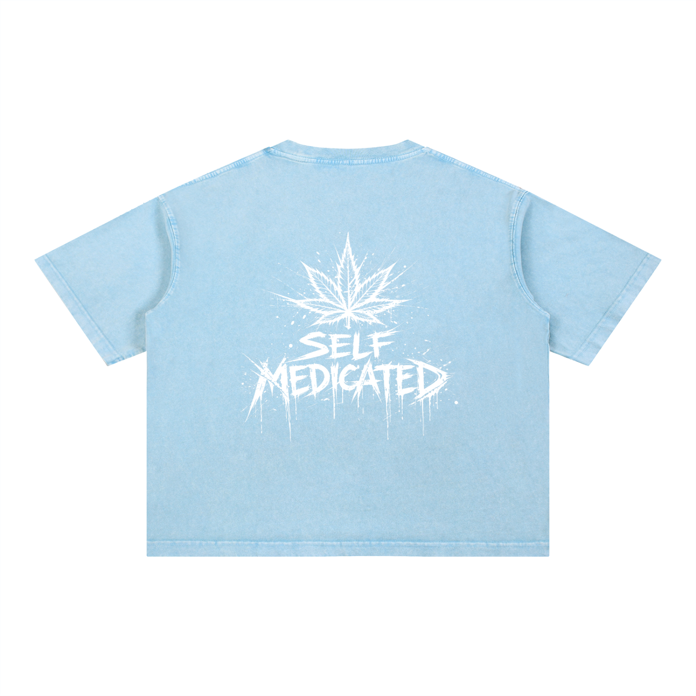 Mineral Wash Boxy Cotton T-Shirt | Self Medicated