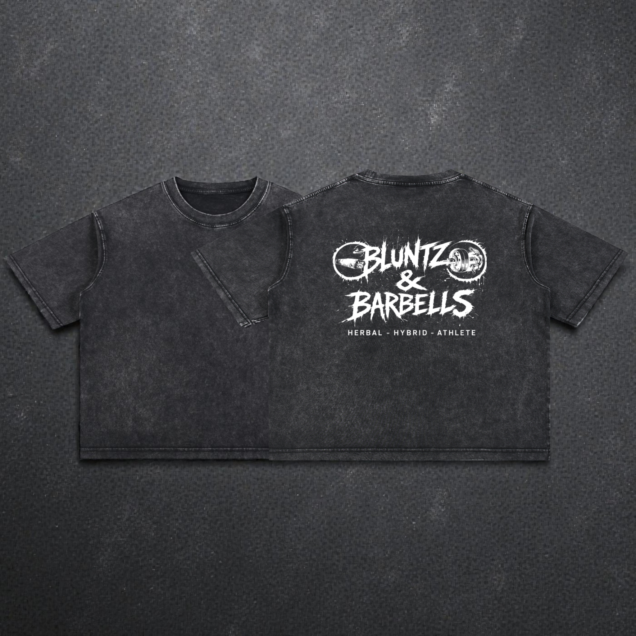 Mineral Wash Boxy Cotton T-Shirt | Bluntz & Barbells