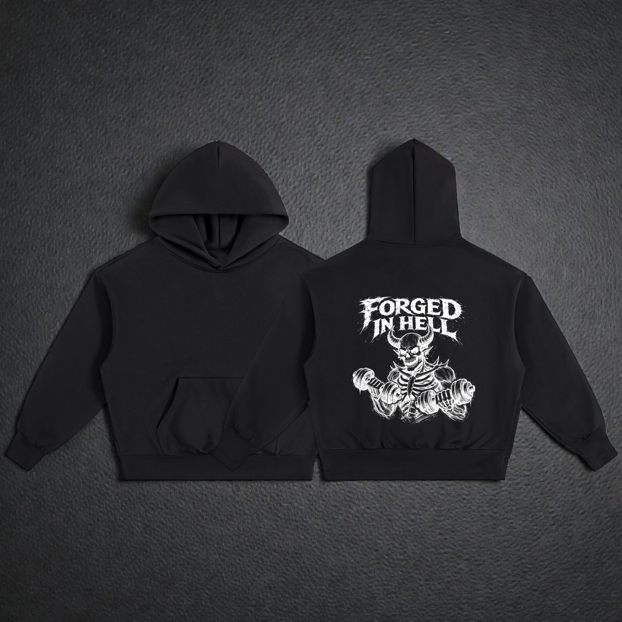 Essential Heavyweight Fleece Hoodie | Forged In Hell