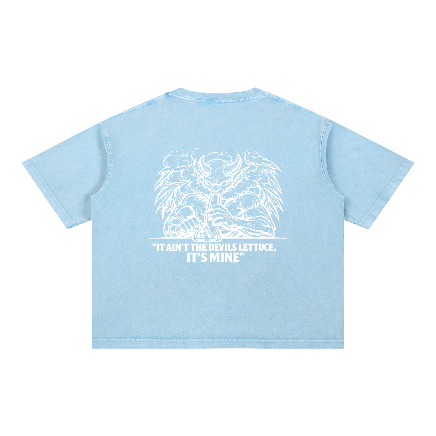 Mineral Wash Boxy Cotton T-Shirt | Devils Lettuce