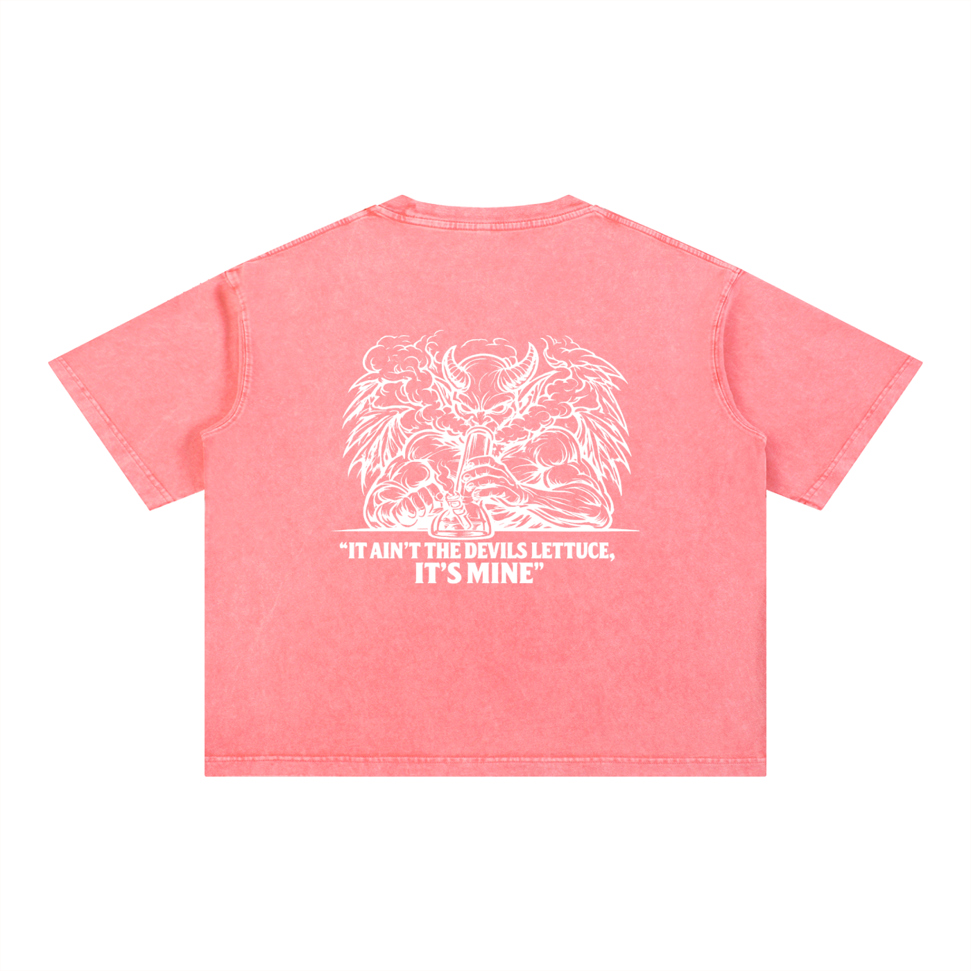 Mineral Wash Boxy Cotton T-Shirt | Devils Lettuce