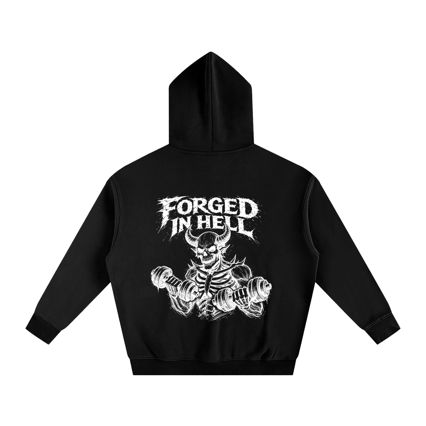 Oversize Fleeced Hoodie | Forged In Hell