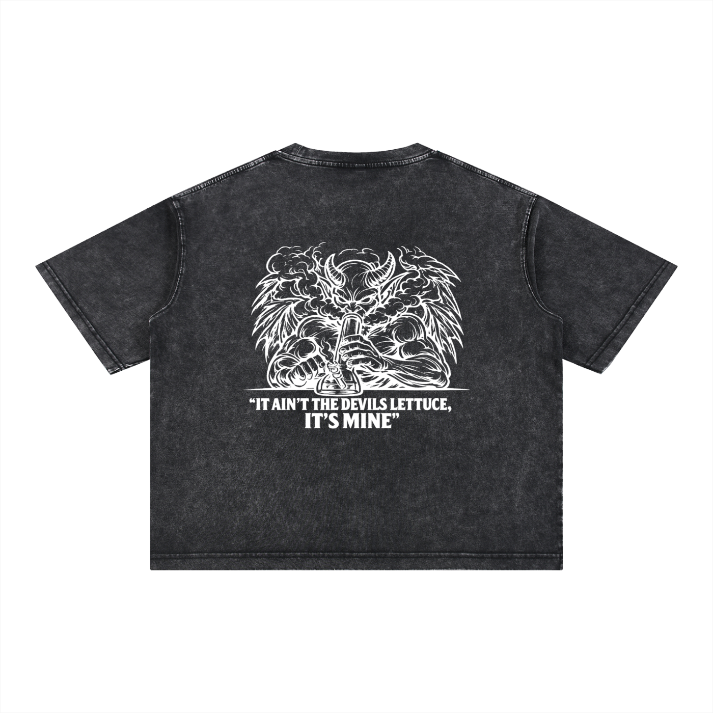 Mineral Wash Boxy Cotton T-Shirt | Devils Lettuce