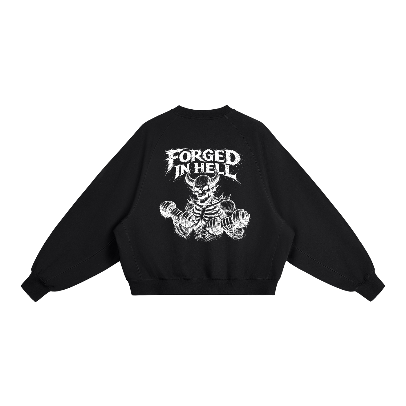 Essential Heavyweight Dolman Sleeve Boxy Sweatshirt | Forged In Hell