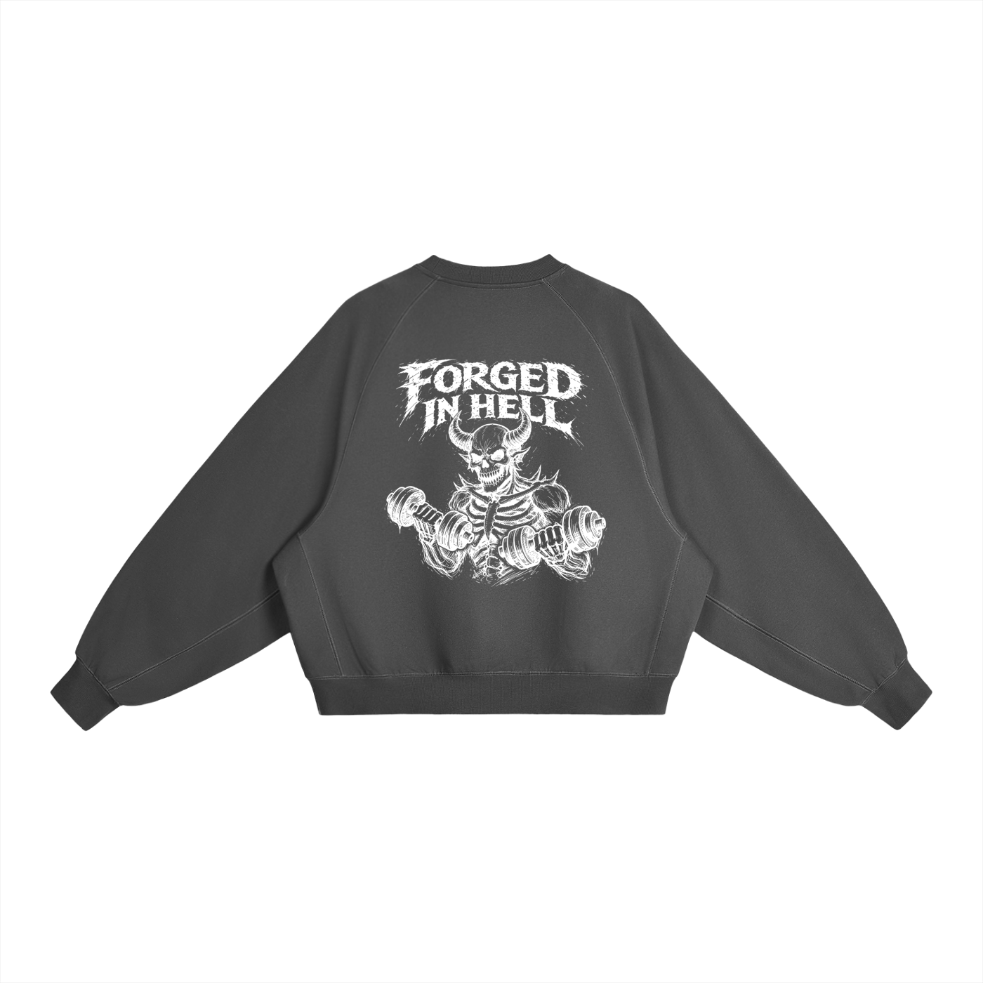 Essential Heavyweight Dolman Sleeve Boxy Sweatshirt | Forged In Hell