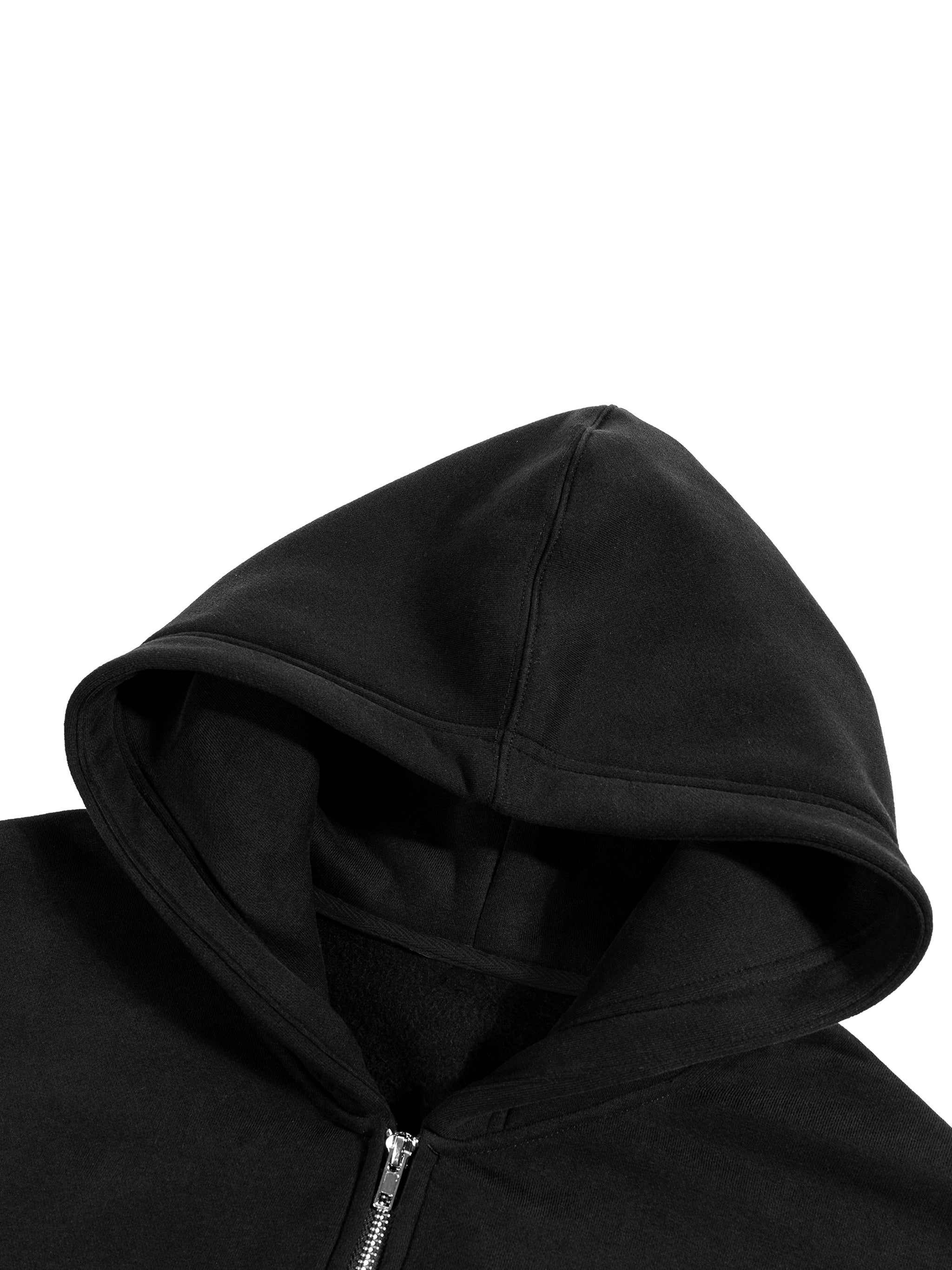 Fleece Zip-Up Boxy Hoodie | Devils Lettuce