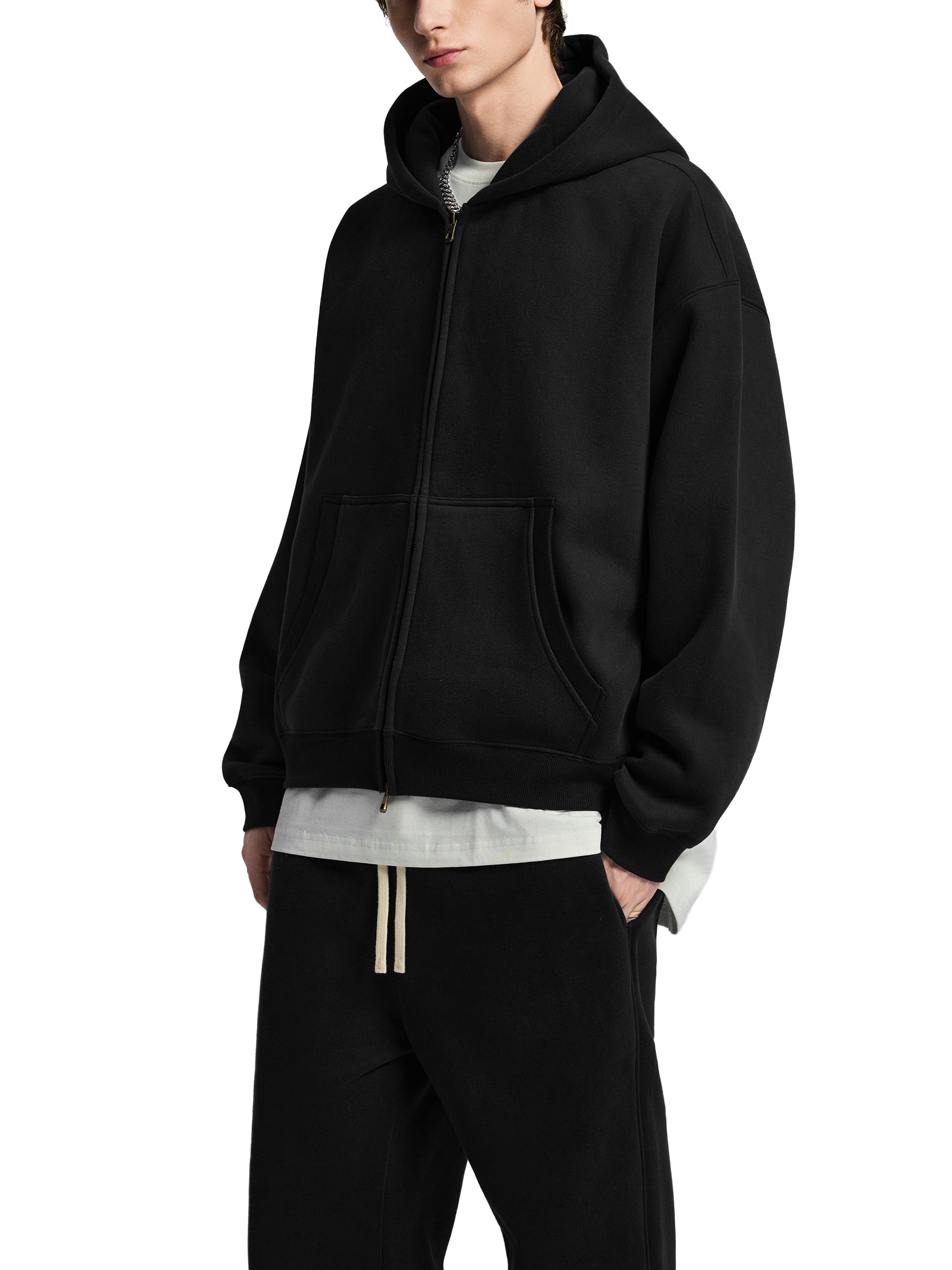 Essential Oversized Fleece Boxy Hoodie | Hydrate, Caffeinate, Medicate