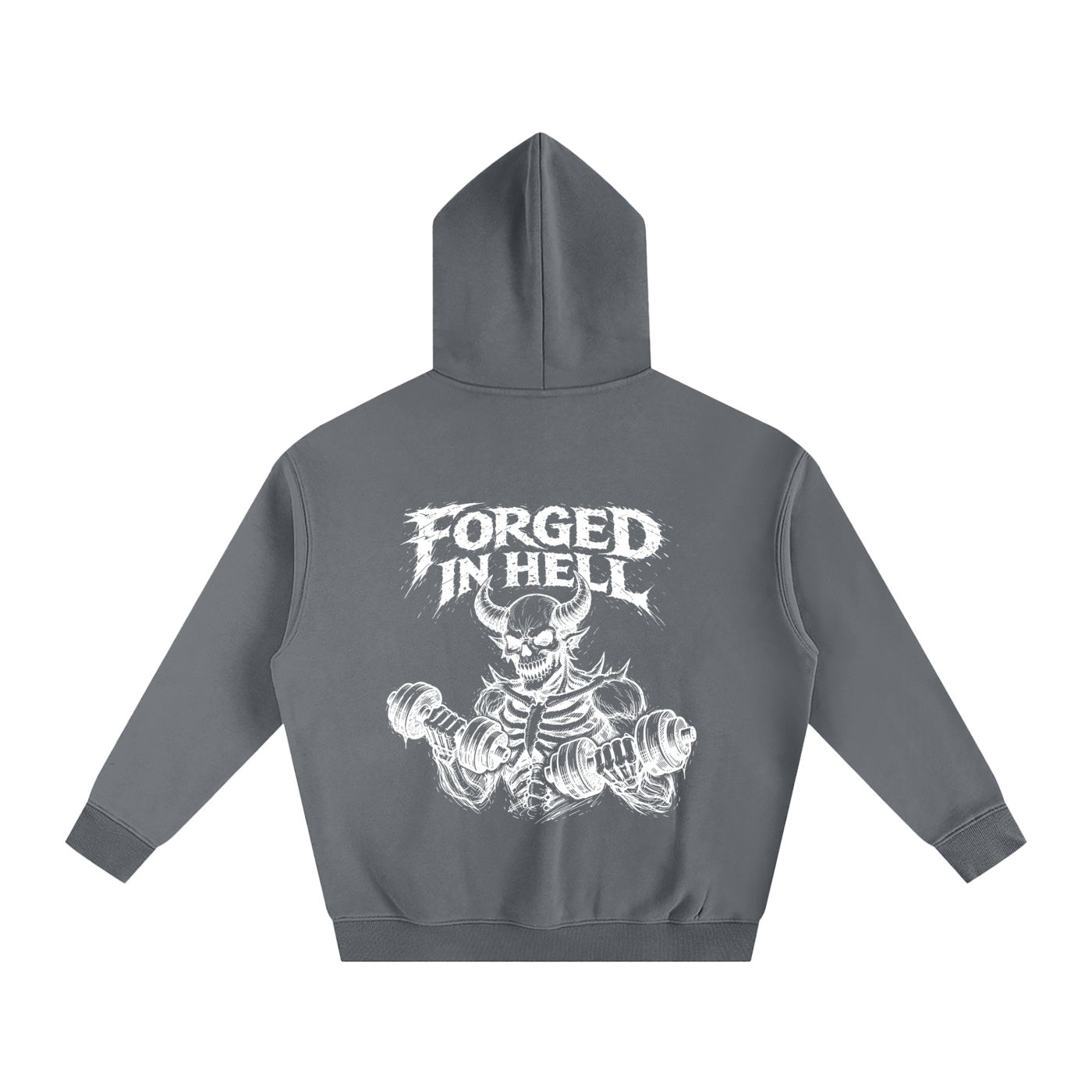 Oversize Fleeced Hoodie | Forged In Hell