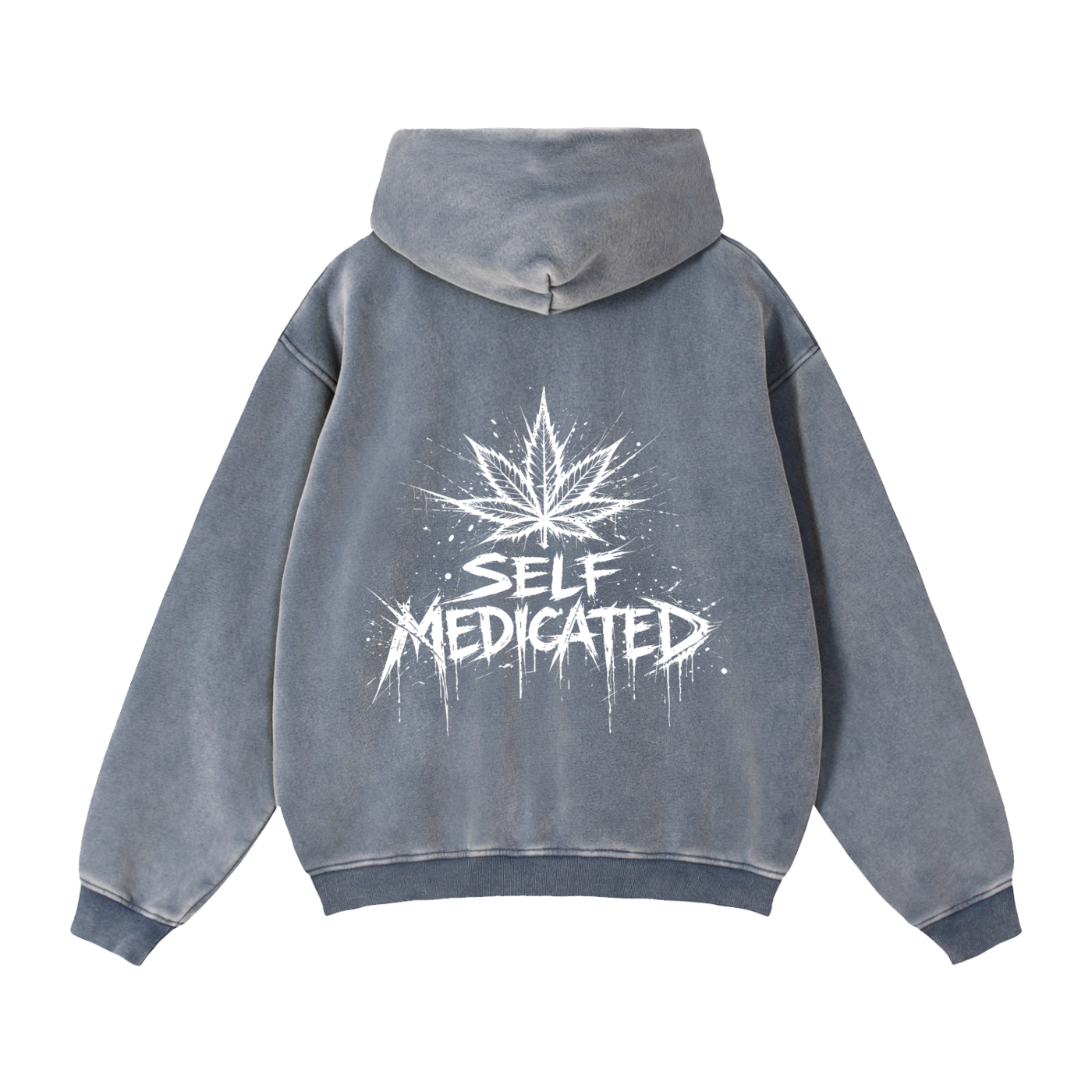 Zip-Through Boxy Fleece Hoodie | Self Medicated