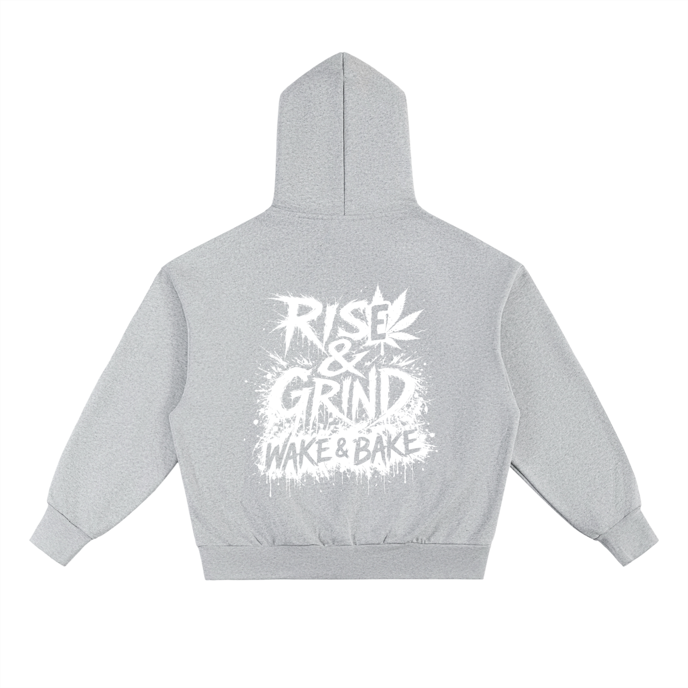 Essential Heavyweight Fleece Hoodie | Rise & Grind WAKE & BAKE EDITION