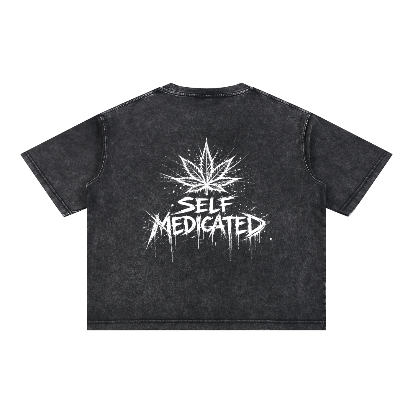 Mineral Wash Boxy Cotton T-Shirt | Self Medicated