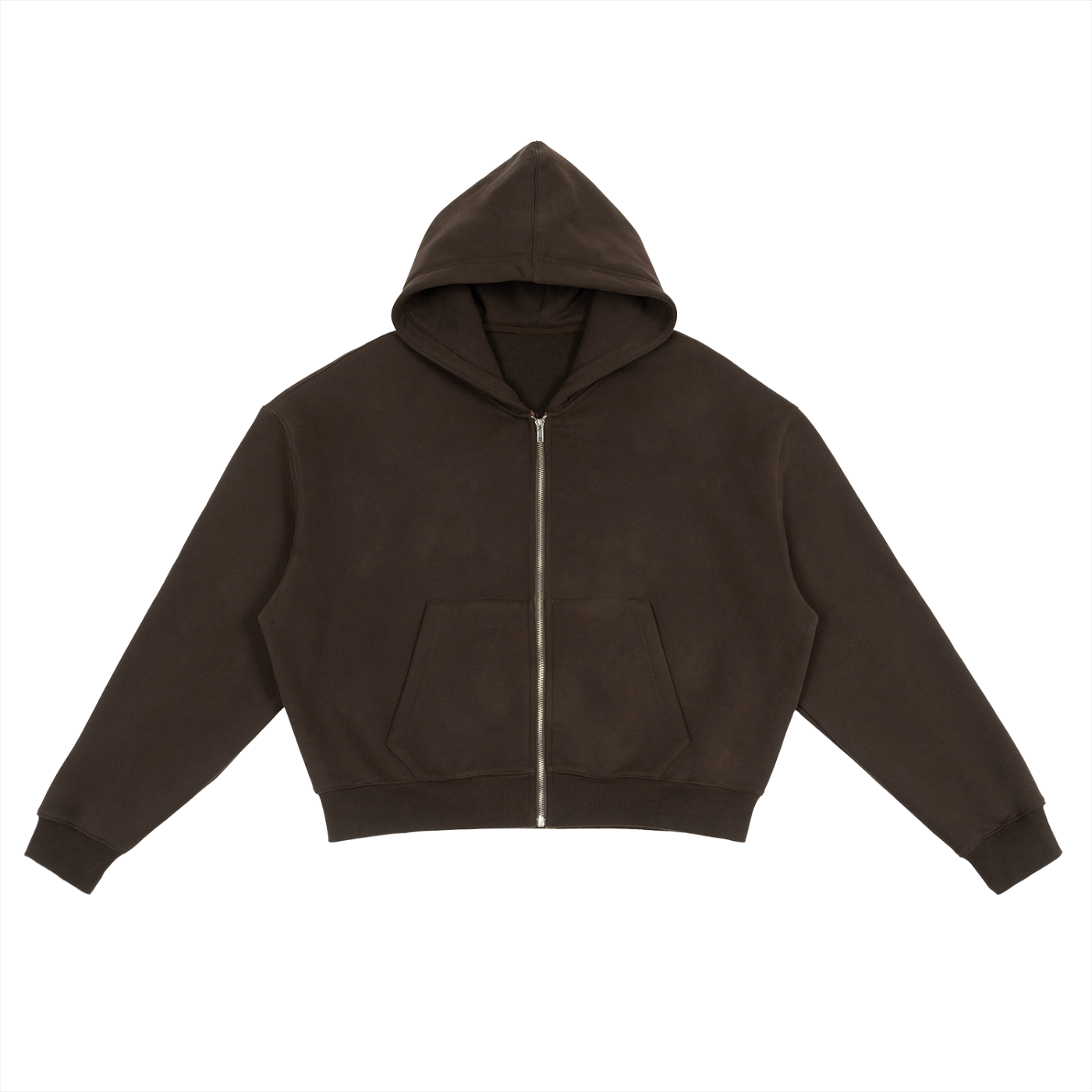 Fleece Zip-Up Boxy Hoodie | Hydrate, Caffeinate, Medicate