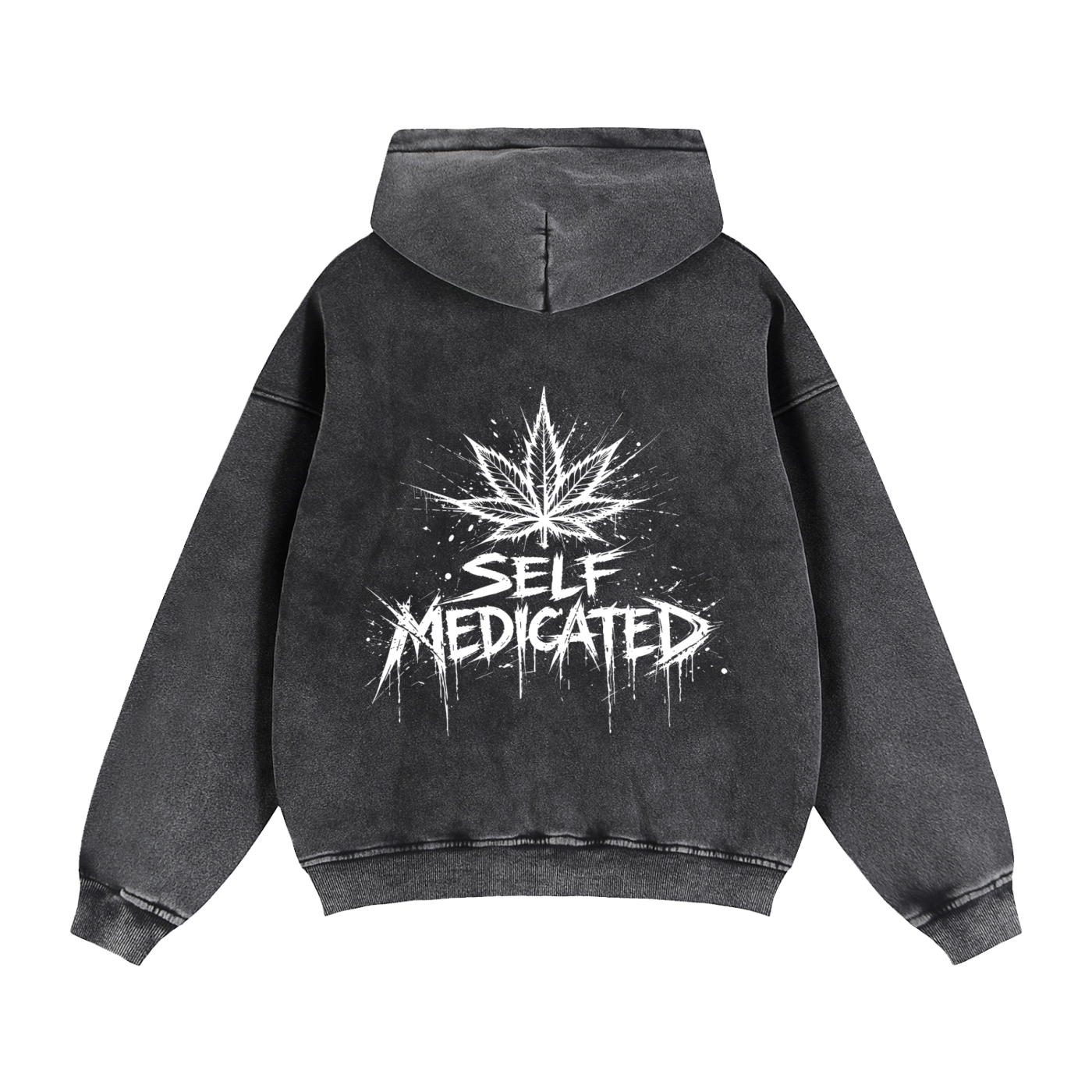 Zip-Through Boxy Fleece Hoodie | Self Medicated