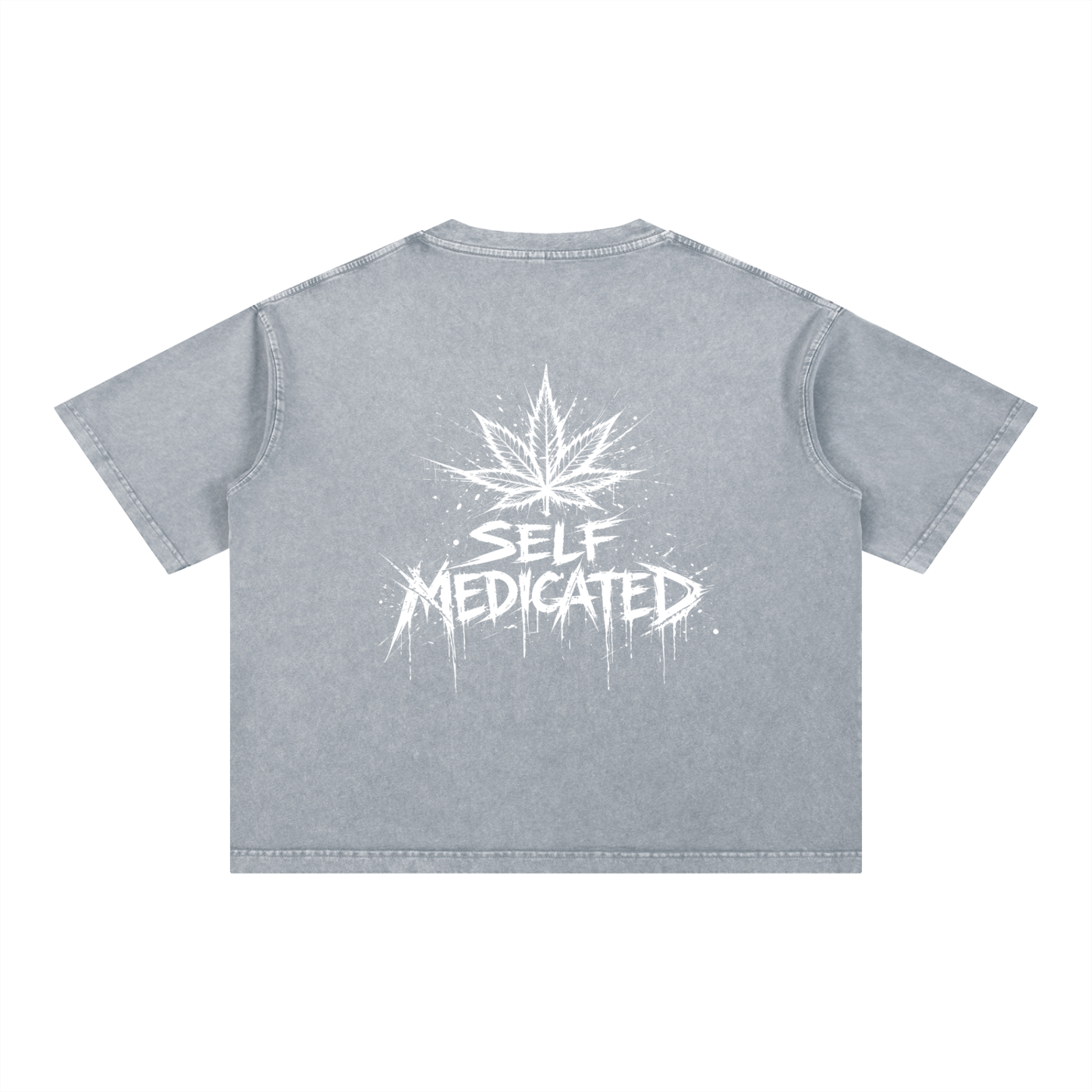 Mineral Wash Boxy Cotton T-Shirt | Self Medicated