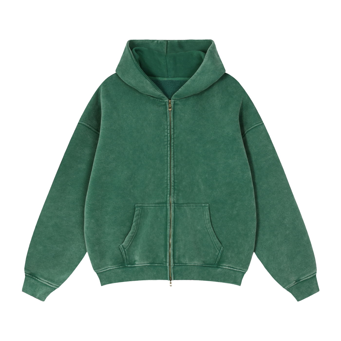 Zip-Through Boxy Fleece Hoodie | Bluntz & Barbells