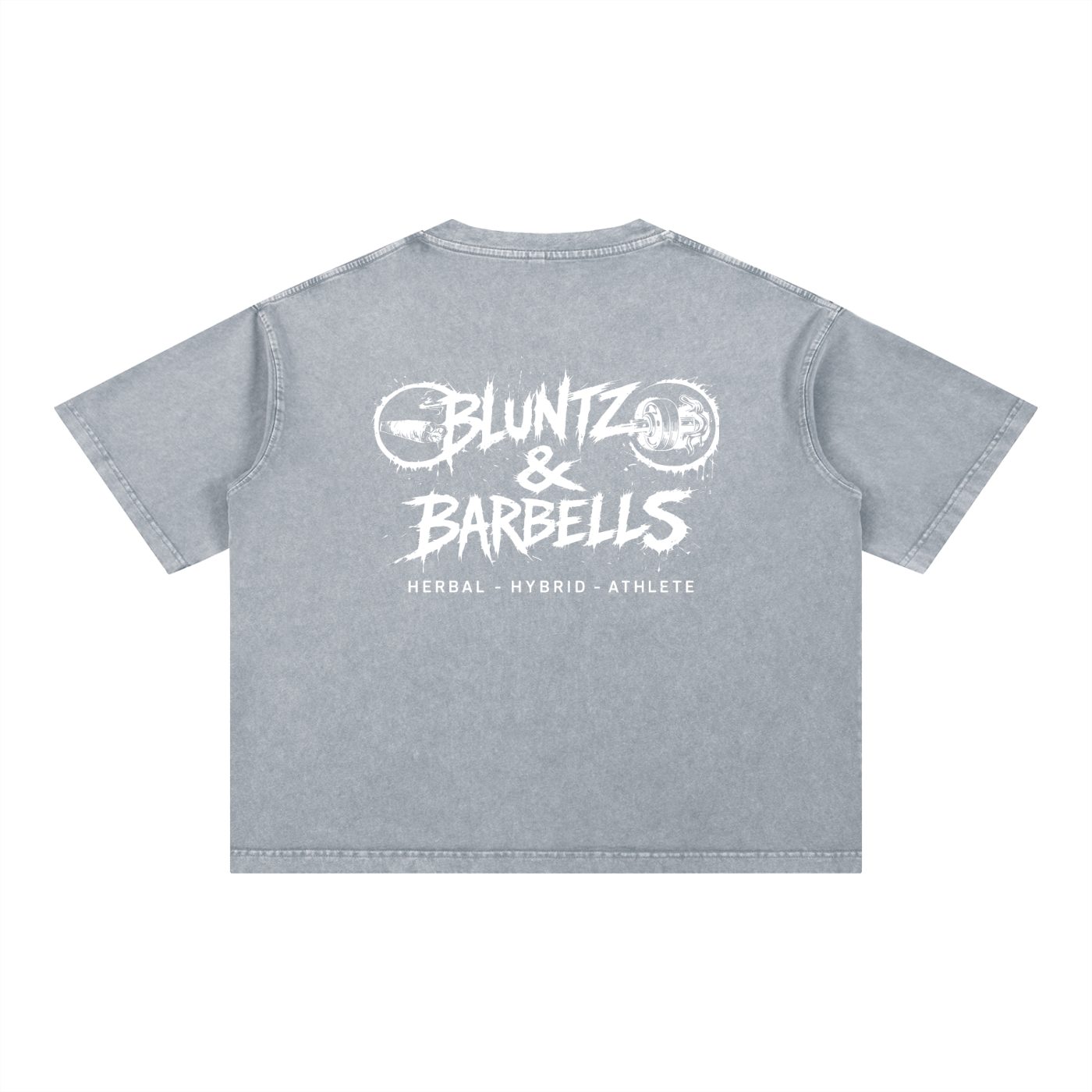 Mineral Wash Boxy Cotton T-Shirt | Bluntz & Barbells
