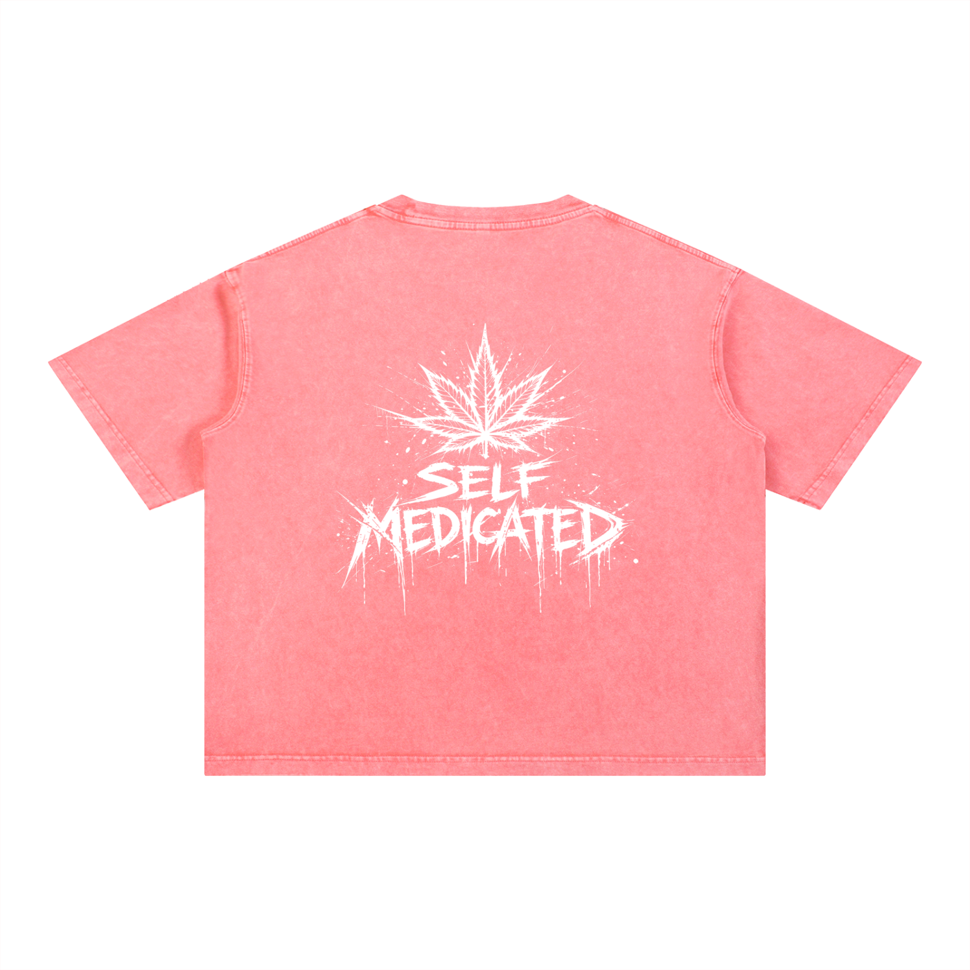 Mineral Wash Boxy Cotton T-Shirt | Self Medicated