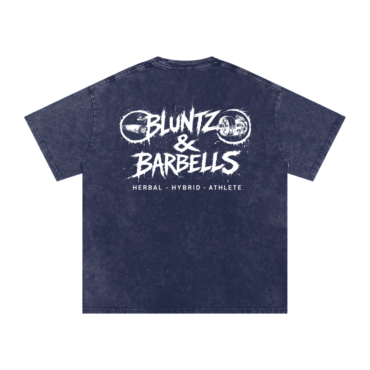 Snow Washed Oversized Cotton T-Shirt | Bluntz & Barbells