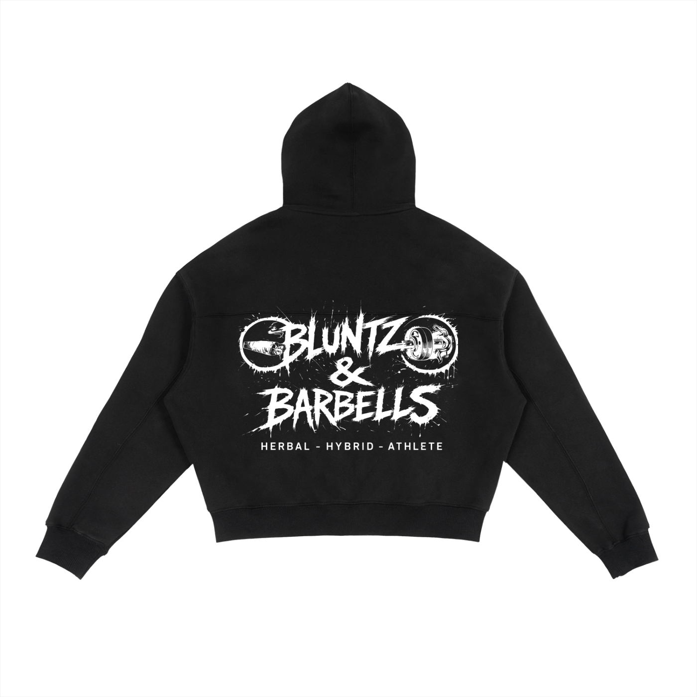 Fleece Zip-Up Boxy Hoodie | Bluntz & Barbells