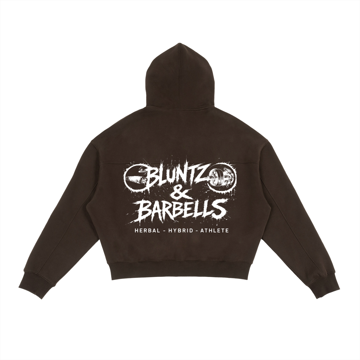 Fleece Zip-Up Boxy Hoodie | Bluntz & Barbells