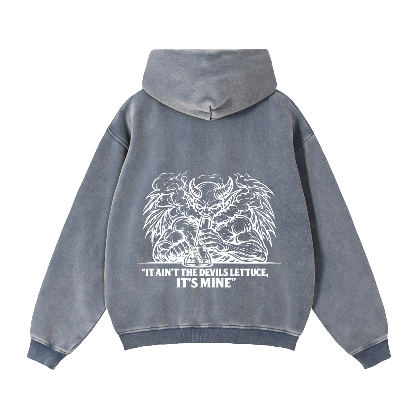 Zip-Through Boxy Fleece Hoodie | Devils Lettuce