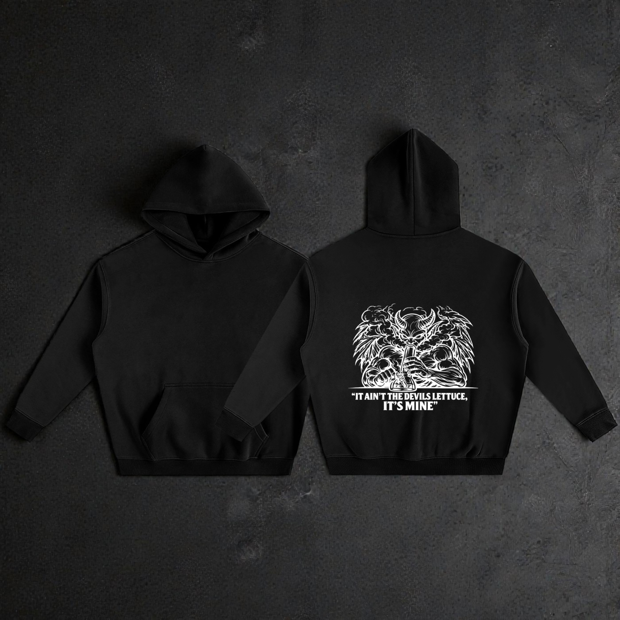 Oversize Fleeced Hoodie | Devils Lettuce
