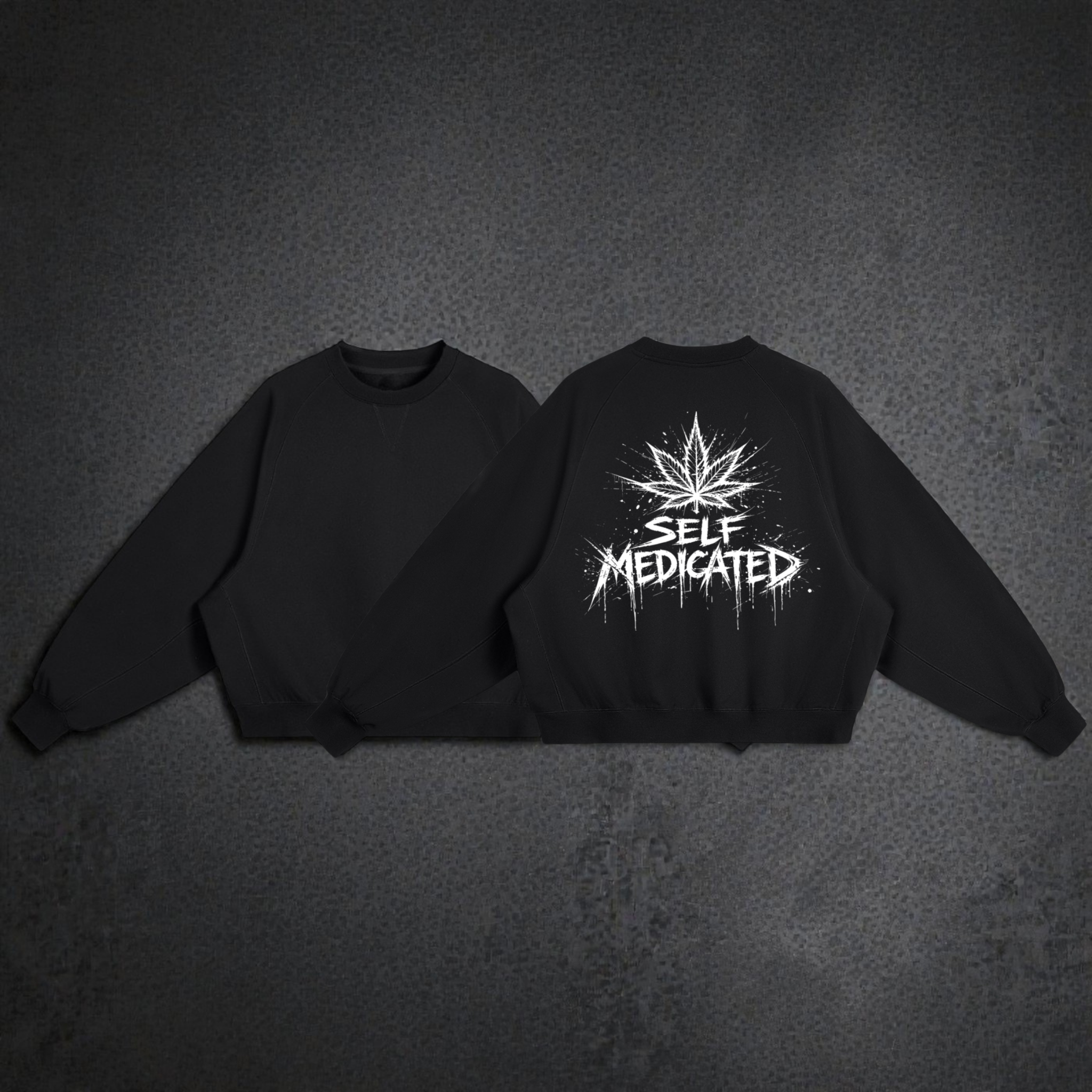 Essential Heavyweight Dolman Sleeve Boxy Sweatshirt | Self Medicated