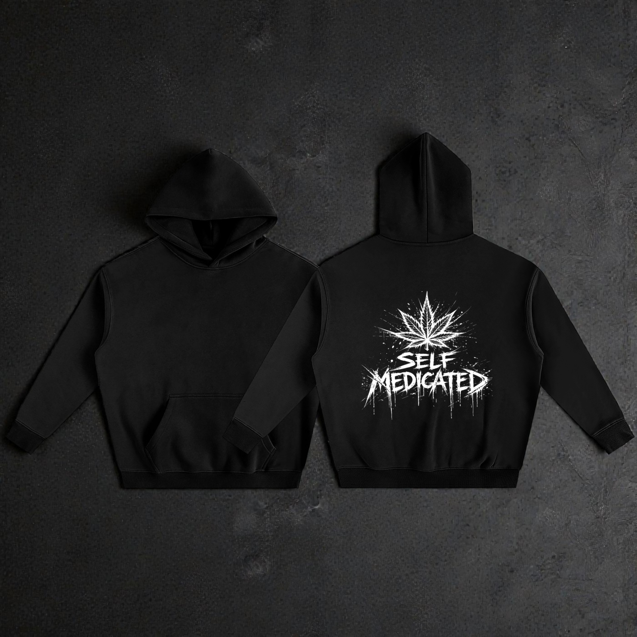 Oversize Fleeced Hoodie | Self Medicated