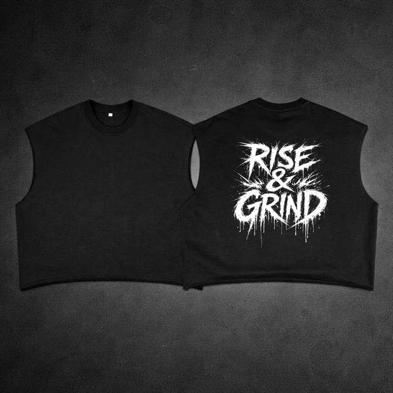 French Terry Boxy Tank Top | Rise & Grind