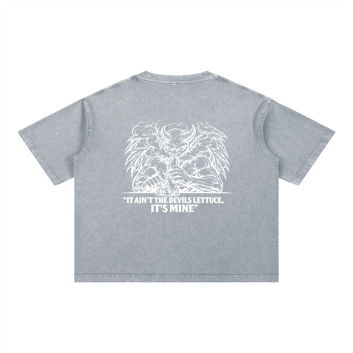 Mineral Wash Boxy Cotton T-Shirt | Devils Lettuce