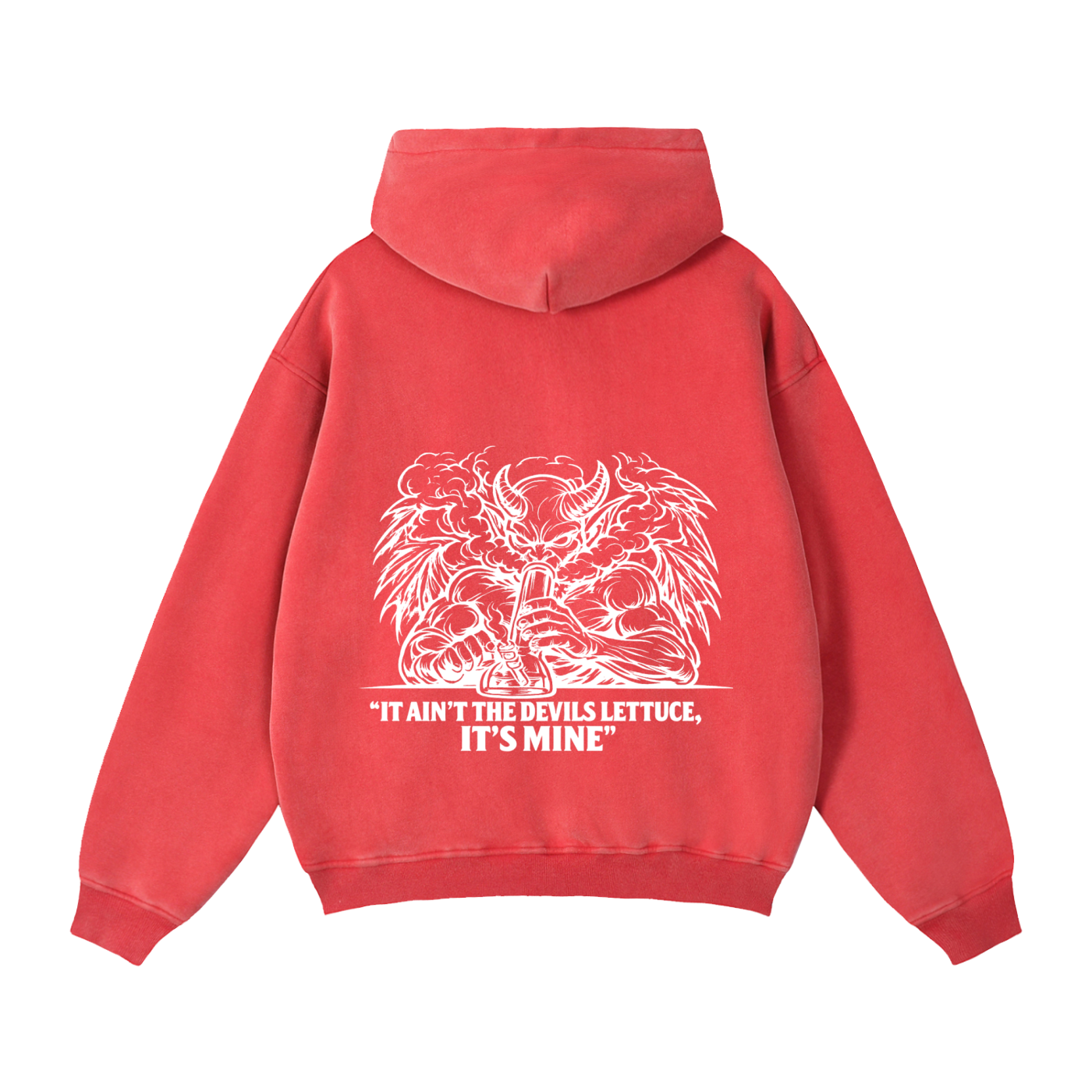 Zip-Through Boxy Fleece Hoodie | Devils Lettuce