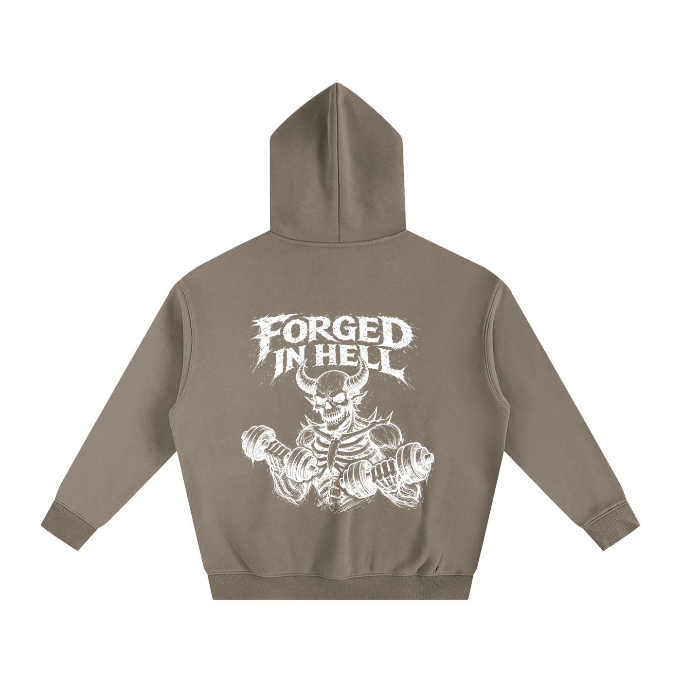 Oversize Fleeced Hoodie | Forged In Hell