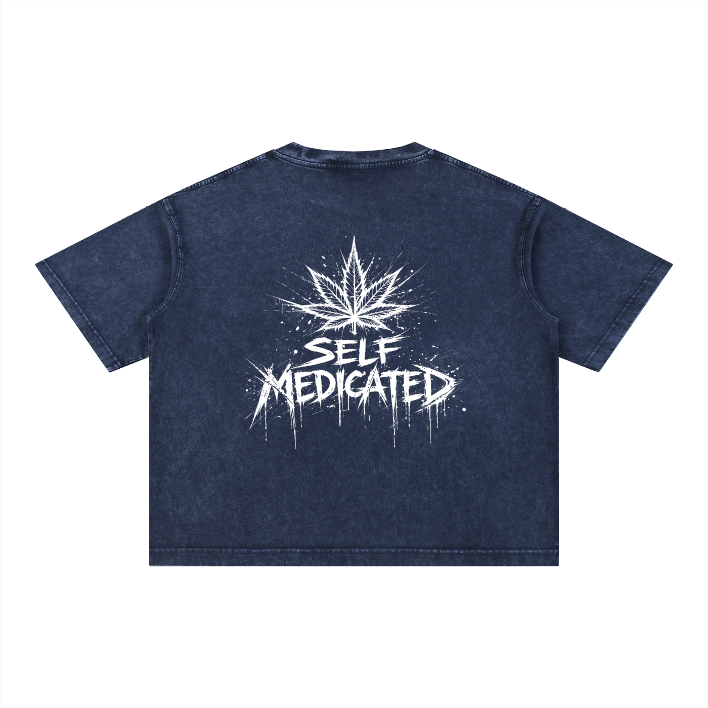 Mineral Wash Boxy Cotton T-Shirt | Self Medicated