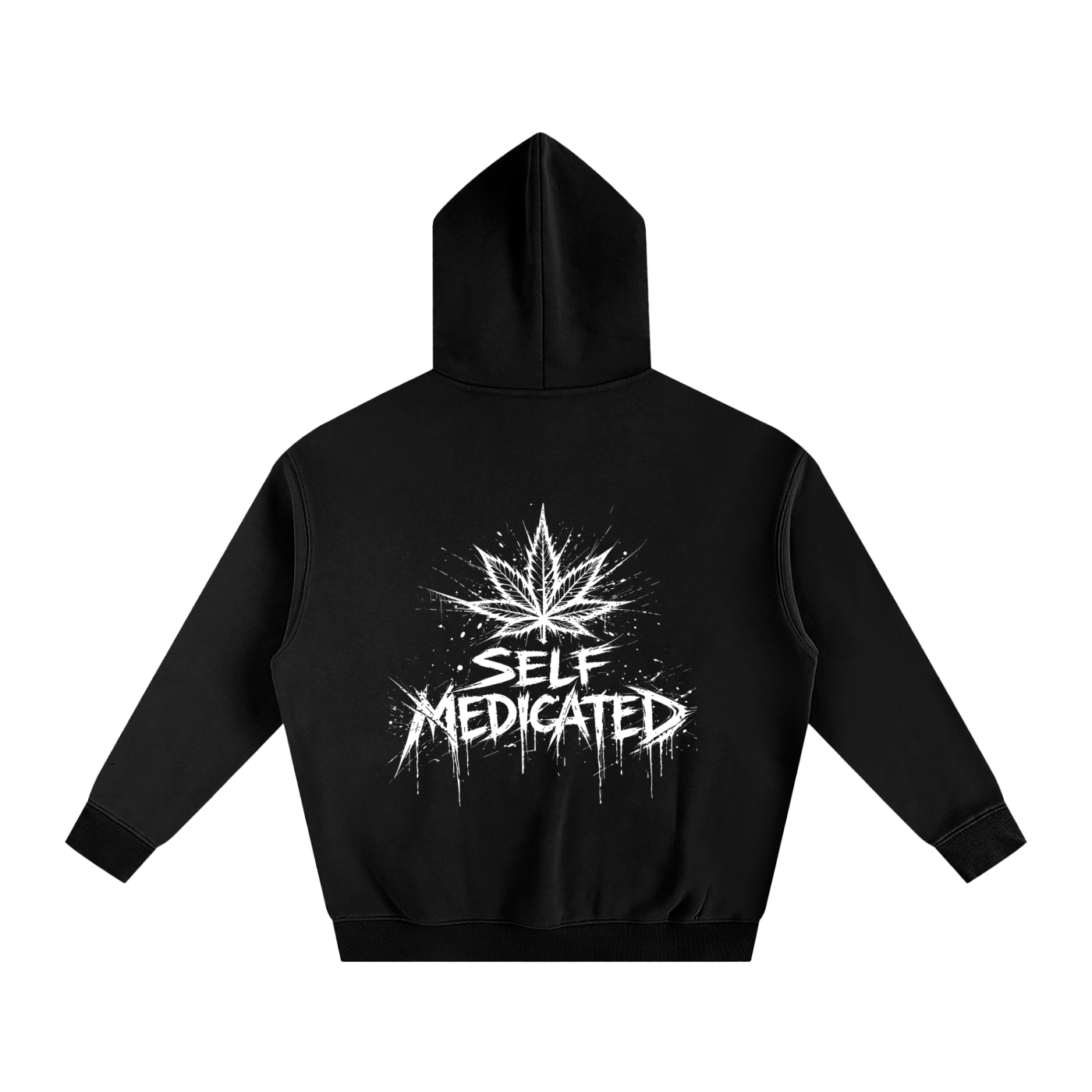 Oversize Fleeced Hoodie | Self Medicated