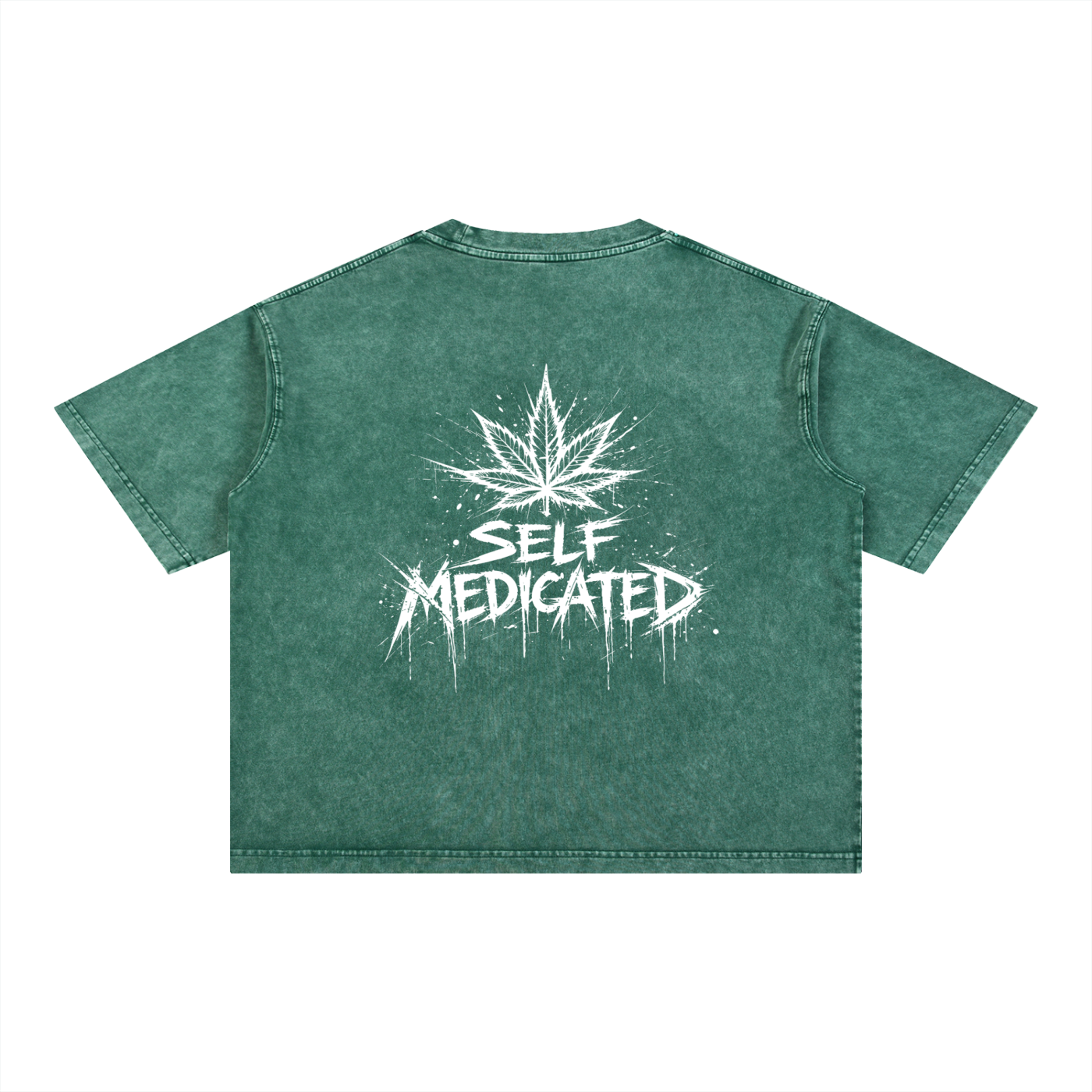 Mineral Wash Boxy Cotton T-Shirt | Self Medicated