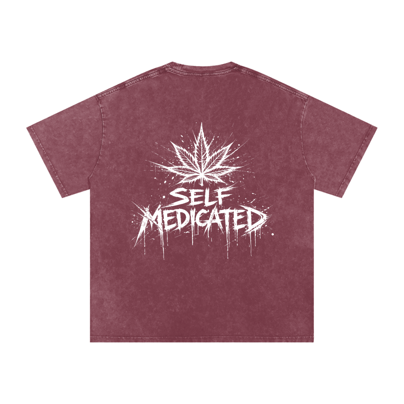 Snow Washed Oversized Cotton T-Shirt | Self Medicated