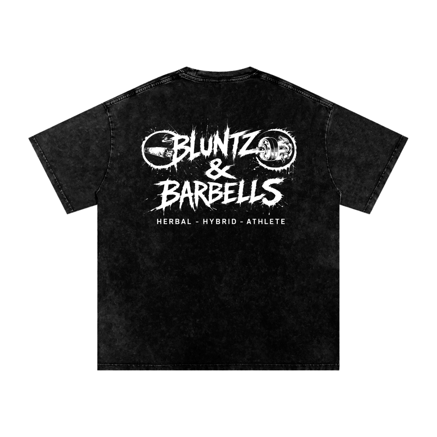 Snow Washed Oversized Cotton T-Shirt | Bluntz & Barbells