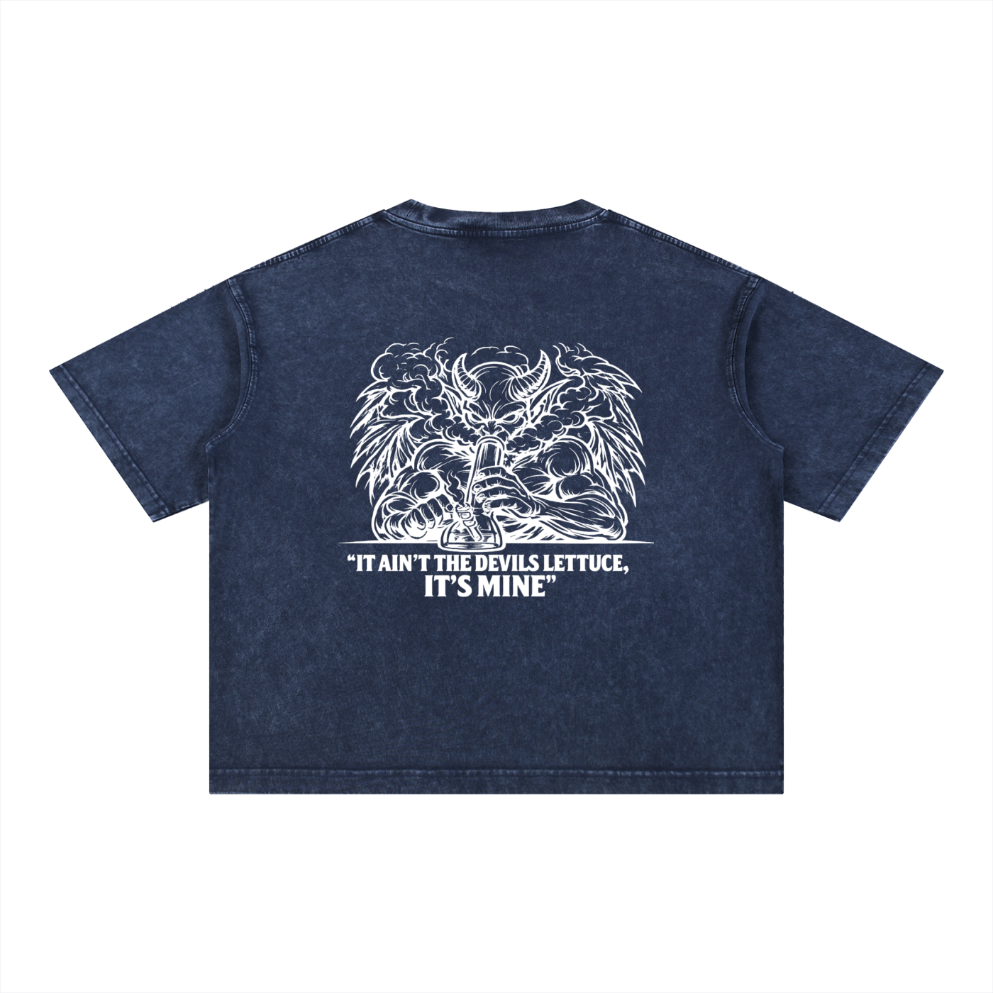 Mineral Wash Boxy Cotton T-Shirt | Devils Lettuce