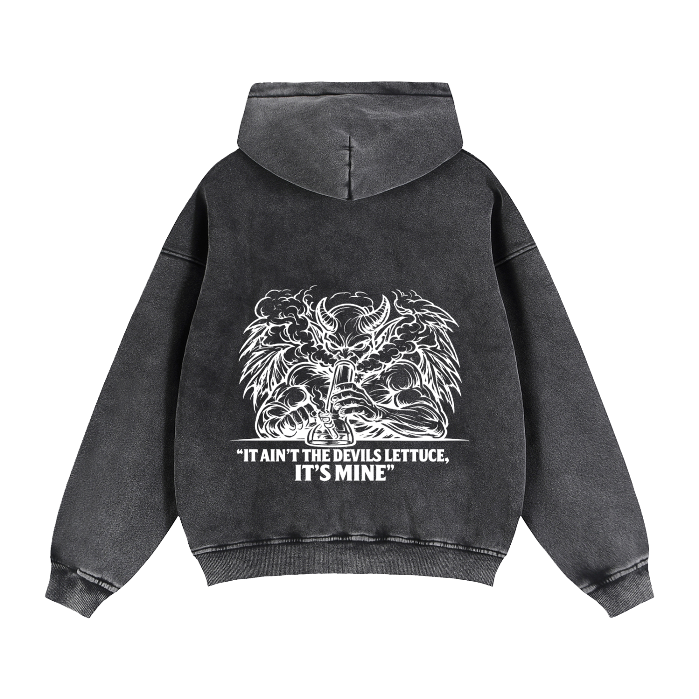 Zip-Through Boxy Fleece Hoodie | Devils Lettuce