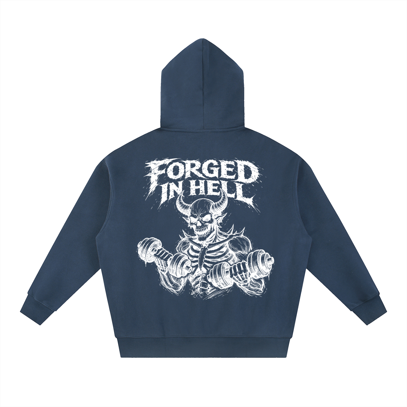 Essential Oversized Fleece Boxy Hoodie | Forged In Hell
