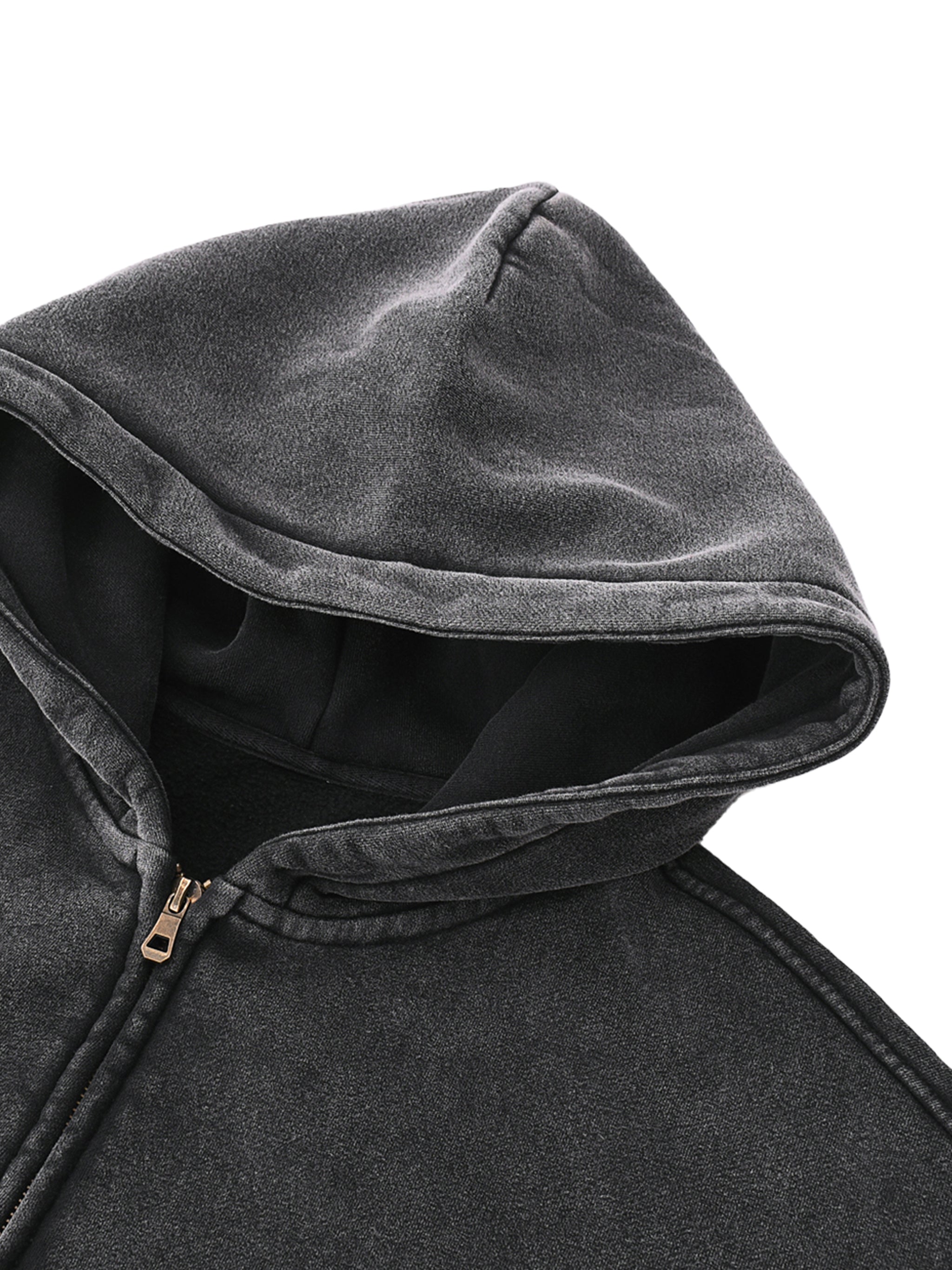 Zip-Through Boxy Fleece Hoodie | Hydrate, Caffeinate, Medicate